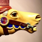 <b>By A Nose - </b>One of the many restored carousel horses on display at the New England Carousel Museum. (07/03/07) By A Nose