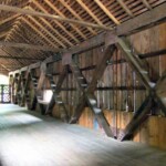 <b>Comstock Bridge 2 - </b>The bridge is a one span Howe Truss with a total length of 80 feet crossing over the Salmon River. (07/04/07) Comstock Bridge 2
