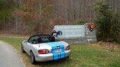 <b>Famous Road - Blue Ridge Parkway: </b>After getting denied access to the Parkway to get to Mount Mitchell (road closed because of ice), we had to try again closer to Asheville to get a sign. (3/18/17