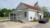 <b>Fork - 29543 - </b>Nice rural Post Office. The only signs of modern times are the government mandated wheelchair ramp and the satellite dish. (04/19/08) Fork - 29543