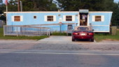 <b>Gifford - 29923 - </b>This pretty blue trailer was perhaps the most colorful structure in the town of Gifford. That is not saying much as there was not too much to see here along US321. (08/18/07) Gifford - 29923