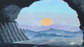 This mural was painted on the side of a bank building nearly 40 years ago by the Columbia artist Blue Sky. (4/5/14) Destination - Tunnel