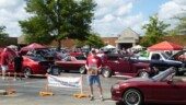 <b>Car Show - Wish Upon A Car, May:</b>
I pulled into the show because I wanted to take a photo with the banner, but at the registration tent there was no banner, it was back outside. We donated $5 to the cause and drove back out to get the photo. (5/30/15) Car Show - Wish Upon A Car, May