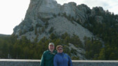 <b>Mt Rushmore and Us - </b>After I took a photo of two french women with their camera, one offered to reciprocate, who was I to refuse. (04/12/09) Mt Rushmore and Us