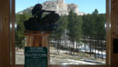 <b>Crazy Horse Small Model - </b>A smaller 1/300 scale model inside the museum. (04/13/09) Crazy Horse Small Model