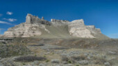<b>Back Side of Scotts Bluff - </b>A view of the bluff from Gering, NE. (04/14/09) Back Side of Scotts Bluff