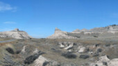 <b>Scotts Bluff Panorama - </b>A series of 5 photos stitched together. The road is NE92 that runs along the same path as the Oregon Trail. (04/14/09) Scotts Bluff Panorama