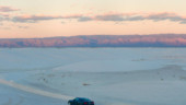 <b>Sandy Mustang - </b>A picture of our rental Mustang from the top of a dune at White Sands. (04/19/09) Sandy Mustang