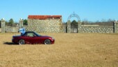 <b>Destination - Cemetery: </b> Barreling along a back road on our way home from a small trip to get breakfast and some bagels for later when we passed an open field with a walled cemetery smack in the middle of it. (2/28/16) Destination - Cemetery