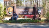 This spot was today's goal, the only National Park in South Carolina, Congaree Swamp. We didn't actually enter the park, we've been in a couple times previously, we just took this picture of the sign. (3/8/14) National Park - Congaree