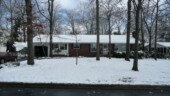<b>Our Snowy House</b> - If you look to the far left you will notice that the tarp "carport" has collapsed. A falling branch knocked it down not the weight of the snow. Our-Snowy-House