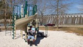 We stopped at the Strom Thurmond Dam to get a picture that could be used as a future Sneak Peek Photo, but stumbled on a small playground there. I've entitled this "Small Dam Playground." (3/2/14) Destination - Playground