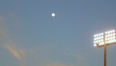 <b>Sky - </b>The nearly full moon hangs in the sky above State Mutual Stadium, in Rome, GA home of the single-A Rome Braves a farm club of the, you guessed it, Atlanta Braves. (05/04/05) Sky
