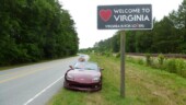 <b>Rejected State - Virginia:
Driving half Interstate and half back roads on the way to the Moss Motors Open House in Petersburg, VA. Took this on US301. Turned around and got NC too. (6/5/15)</b> Rejected State - Virginia
