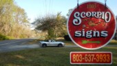<b>Astrological Signs 08: </b>Scorpio the Scorpion. We pass this way quite a bit when traveling north away from Aiken, but it wasn't until we saw it today that I remembered its name was a sign of the zodiac. (4/3/2018)
