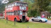 <b>Double Decker Bus: </b>We were heading into downtown Asheville to take a picture of a double decker bus that had been turned into a coffee bar this morning when Donna spotted this beauty along US74 outside Sylvia, NC. (2/23/18)