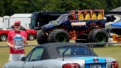 <b>Monster Truck: </b>Donna found an event that included Monster Trucks at a drag strip outside Orangeburg (about 50 miles away.) We didn't want to pay the $25 entry fee, so we just pulled up to the fence and took this picture of a multi-passenger Monster that they use to give rides...(7/14/18)
