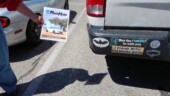 <b>Best Bumper Sticker #1: May The Forrest Be With You </b>This truck was parked right next to us in the grocery store parking. There was a large bumper sticker on the other side of the truck that read TREEHUGGER. (4/15/19)