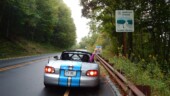 <b>Scenic Route: </b>We were all over some very scenic routes in the mountains this weekend but the only sign we happened upon that actually had the word "scenic" in it was this little one on the North Carolina side of the Cherohala Skyway. (9/28/19)