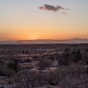 <b>Overlooking Downtown Santa Fe at Night</b> - We went back downtown later to catch the sunset from the park, but missed it by about 15 minutes. (04/05/22)