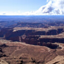 <b>Grand View Point Overlook</b> - A very panoramic scenic overlook, but when I see this picture all I can think about is that really gigantic chicken stepped in the mud a long time ago. (03/30/22)