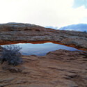 <b>Mesa Arch</b> - This is the first spot of interest on the park's main road. It is also the most crowded as a lot of folks want to watch the sunrise through the arch. We missed the sunrise by about 15 minutes. (03/30/22)