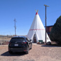 <b>Wigwam Motel</b> - The Wigwam Motel in Holbrook, Arizona is inspiration for Radiator Springs' Cozy Cone Motel in the movie Cars. (04/07/22)