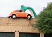 <b>Dino Bob</b> - Today’s drive, at 205 miles, is the second shortest of our trip, so we “killed” some time by first driving into downtown Abilene, TX and walking around looking at the <a href="http://storybookcapitalofamerica.com/storybook-sculptures/">17 storybook statues</a> that are located there. (05/04/2018)