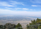 <b>WOW!</b> - looking down on Albuquerque, NM from 10,678 feet up. (05/07/2018)