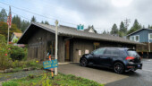 <em>Nehalem</em> - The sign in front of me says "No Parking," but I couldn't park in the official spots out front because they were full of cars going to the bakery next door. (10/19/25)