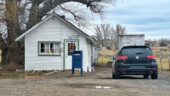 <em>Arock</em> - This has to be the smallest post office so far; the GTI looks like it's half the size of the building. (12/7/25)