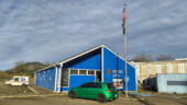 <em>Cloverdale</em> - While most post offices are rather drab in color, the blue here in Cloverdale rivaled the green of the GTI for saturation. (3/1/26)