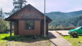 <em>Agness</em> - You really have to want to go here; it is 35 miles from the coast along the Rogue River on a windy, narrow road. But many people do for the fishing at the confluence of the Illinois & Rogue Rivers. (3/15/26)